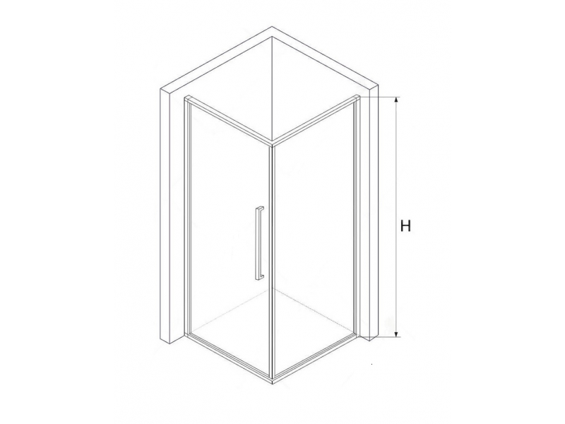 Купить Душевой уголок RGW SV-43, 06324390-11, 90 х 100 см прямоугольный, стекло прозрачное, хром