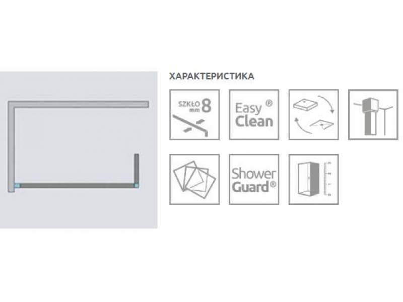 Купить Фронтальная перегородка Radaway Euphoria Walk-in II W3 90 383131-01-01