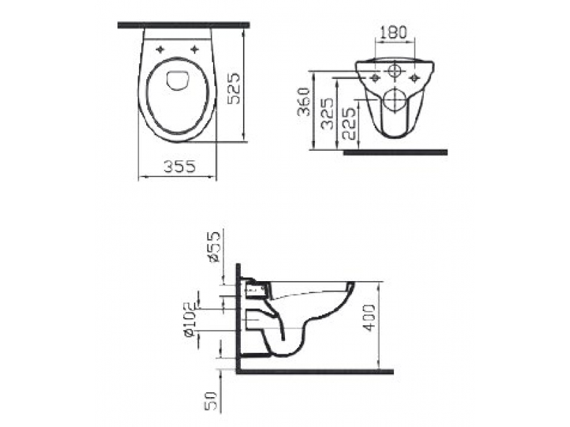 Купить Инсталляция с унитазом Vitra Normus 9773B003-7200, сиденье микролифт, клавиша хром