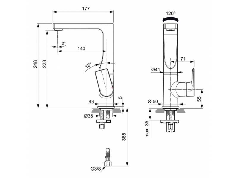 Купить Смеситель Ideal Standard Edge для раковины, хром, A7111AA