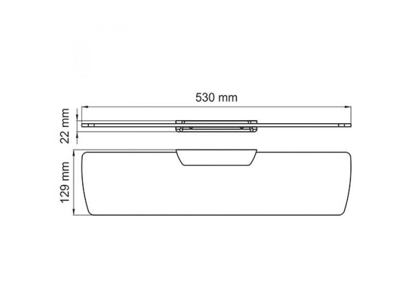 Купить Полка стеклянная WasserKRAFT 7224