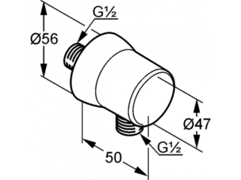 Купить Шланговое подсоединение Kludi SIRENA, 6306005-00, 1/2*1/2 (6306105-00)