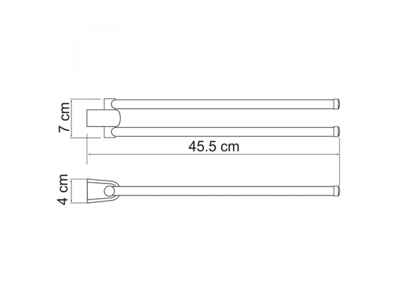 Купить Полотенцедержатель WasserKRAFT 6831, 45.5 см, хром