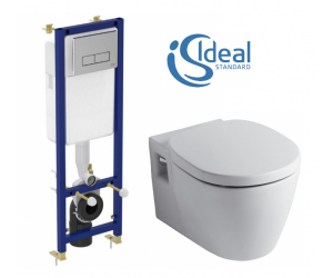 Инсталляция Ideal Standard с унитазом Ideal Standard Connect E803501, сиденье микролифт, комплект