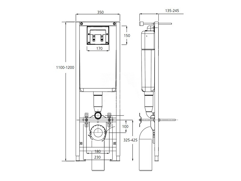 Купить Инсталляция Ideal Standard с унитазом Ideal Standard Connect E803501, сиденье микролифт, комплект