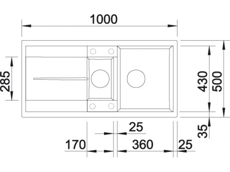 Купить Мойка Blanco Metra 6 S 513053, антрацит