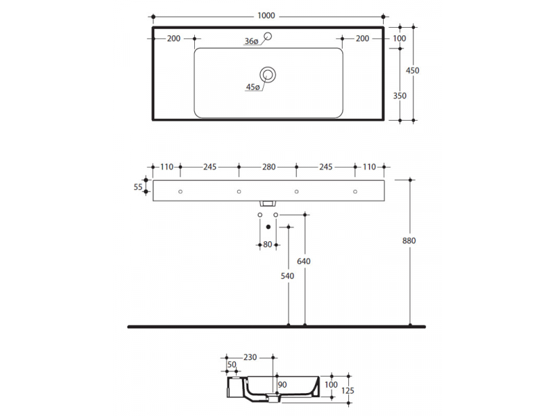 Купить Раковина Kerasan Cento 3550 bi*1