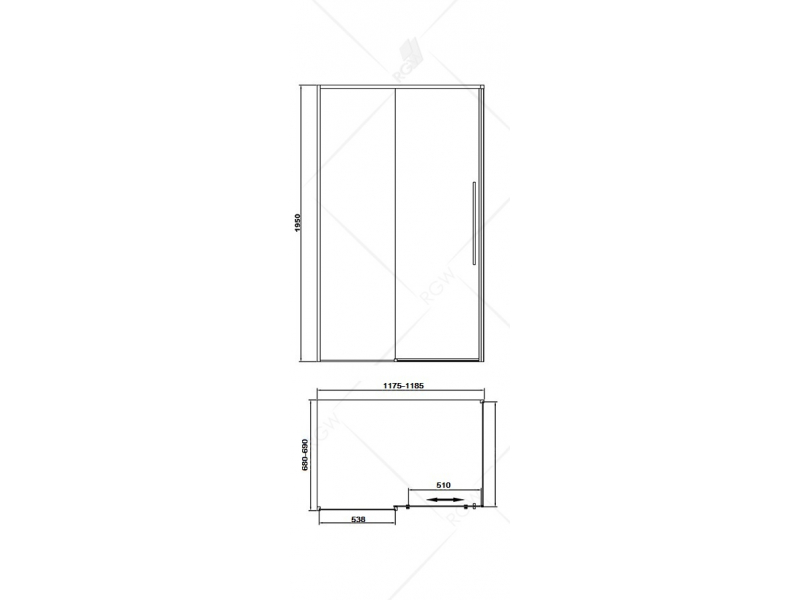 Купить Душевой уголок RGW SV-42-B 32324272-14 120 х 70 см прямоугольный, черный