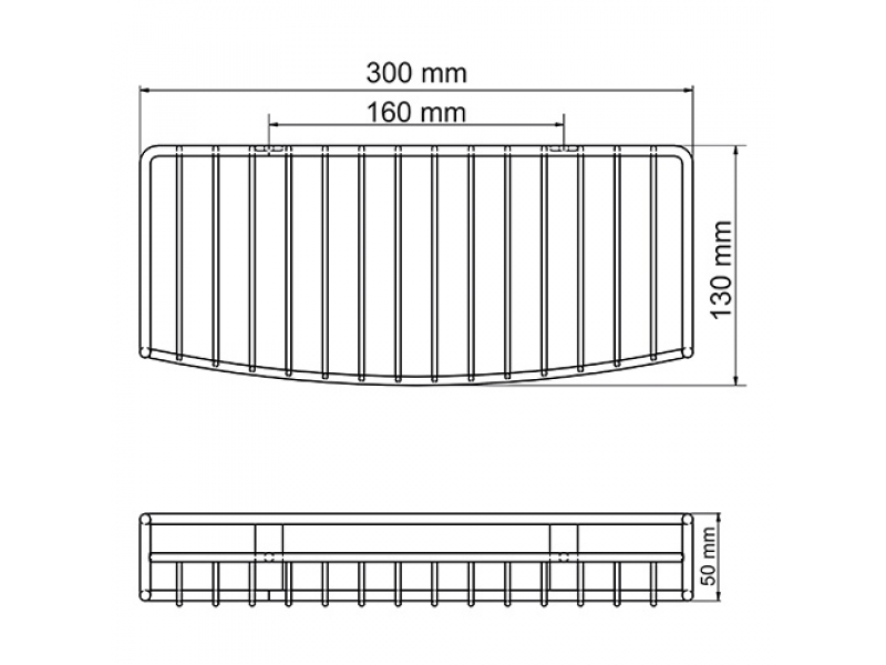 Купить Полка металлическая WasserKraft K-1311