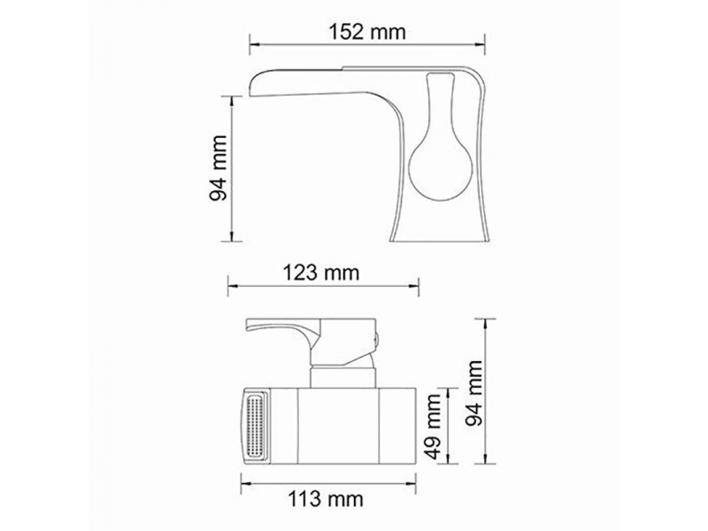 Купить Смеситель WasserKRAFT 4869 для раковины, каскадный, хром