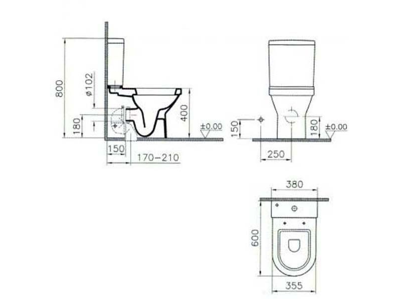 Купить Напольный унитаз Vitra Diana 5347B003-0096