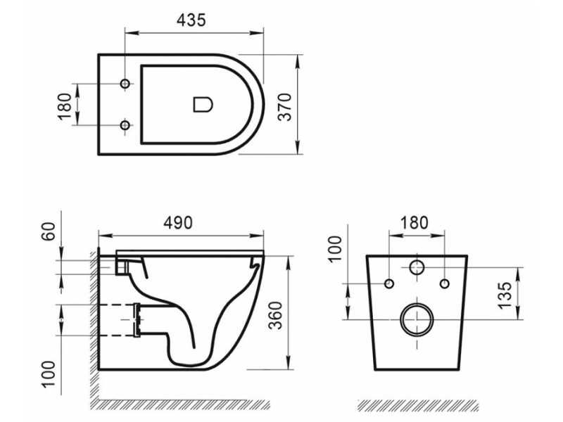 Купить Подвесной унитаз BelBagno Sfera-R BB046CHR, безободковый