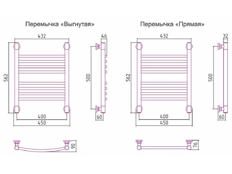 Купить Полотенцесушитель водяной Сунержа Богема+ 50 x 40 см, 00-0221-5040, выгнутые перемычки, хром