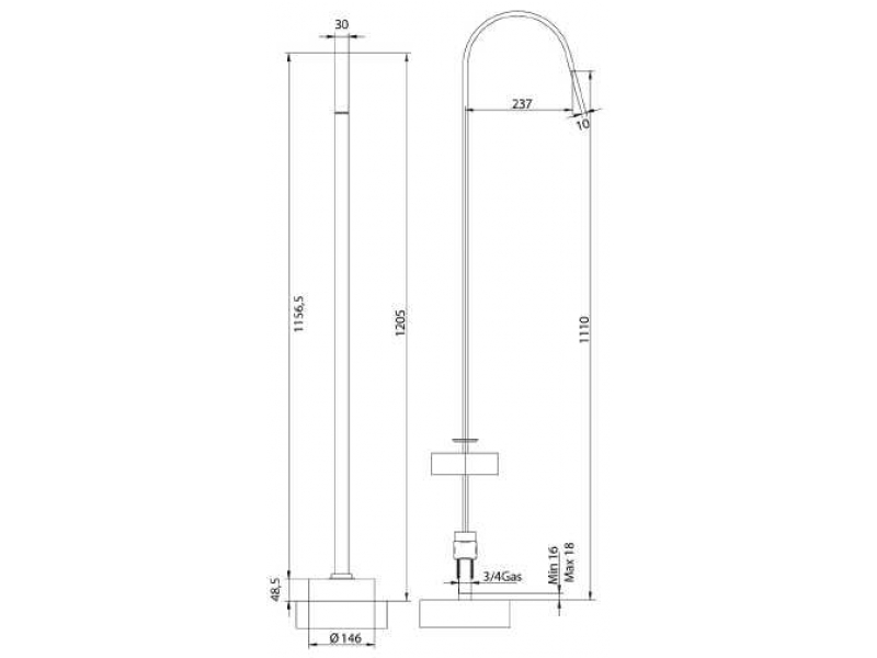 Купить Излив Bandini Ice Cube 2 614740PN00 для раковины, никель