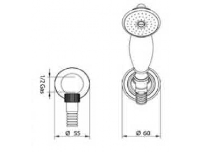 Купить Душевой гарнитур Bandini Antico 644120ZZ06, цирконий