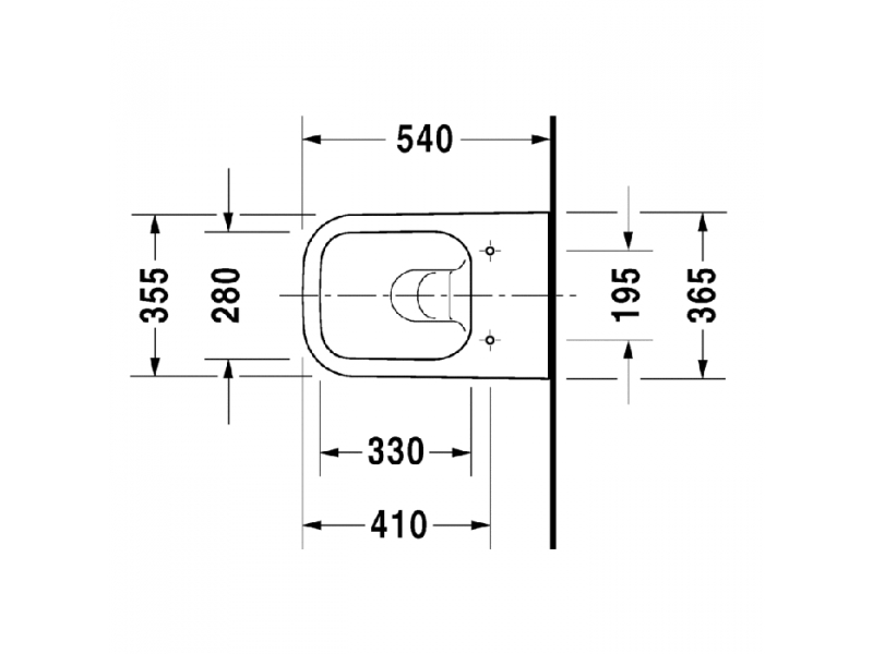 Купить Подвесной унитаз Duravit Happy D.2 Plus 22220989001 36.5 x 54 см безободковый, с креплением Durafix, покрытие WG, цвет антрацит матовый