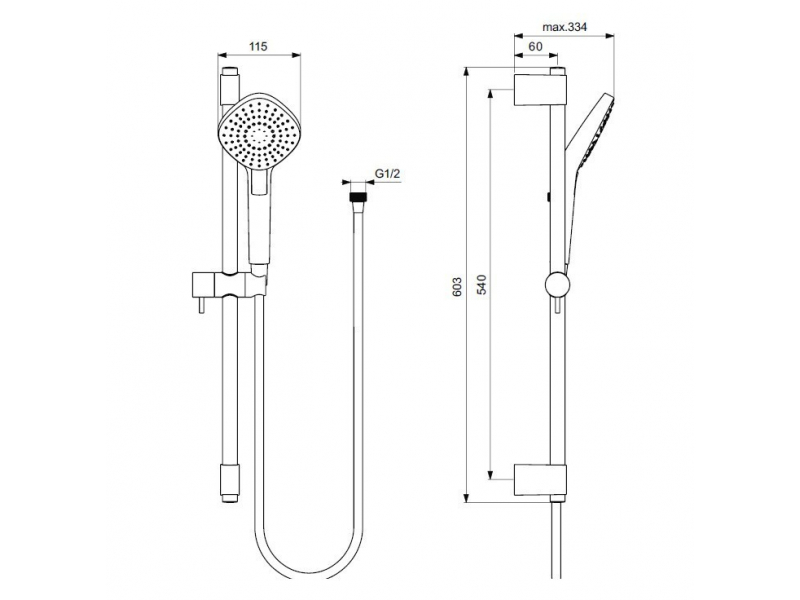 Купить Душевой гарнитур Ideal Standard Idealrain B2234AA