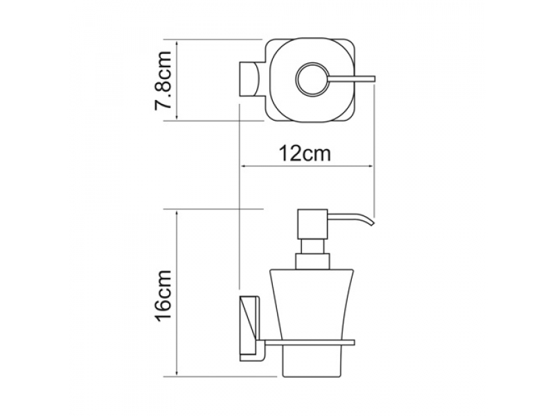 Купить Дозатор с держателем WasserKRAFT Leine 5099