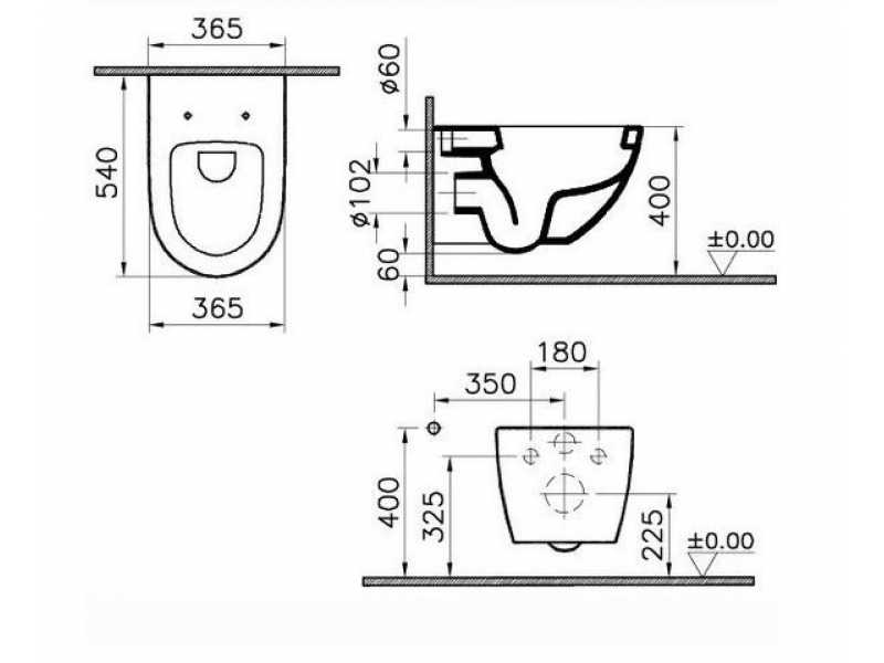 Купить Подвесной унитаз Vitra Sento 4337B003-0075