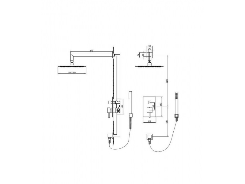 Купить Душевая система RGW Shower Panels SP-53, 21140853-01, цвет хром