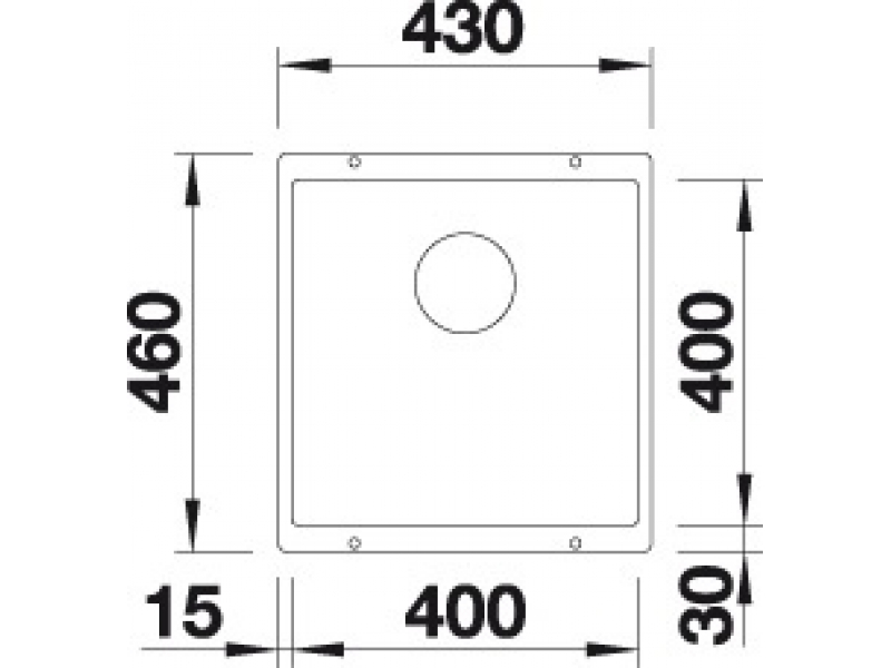 Купить Кухонная мойка Blanco Subline 400-U 523426, белый