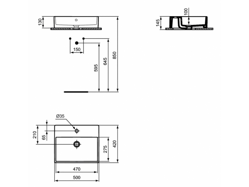 Купить Раковина Ideal Standard Strada 50 см, белый, K081601