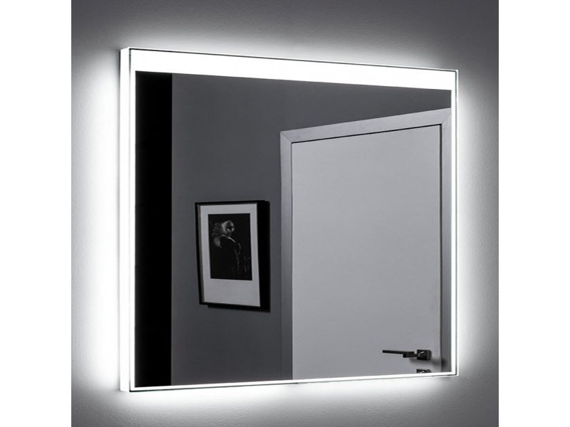 Купить Зеркало Aquanet Палермо new 9085 90 см с Led подсветкой, сенсорный выключатель, 249353