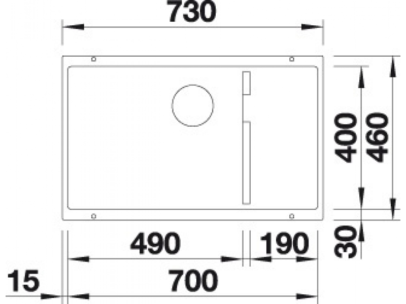 Купить Мойка для кухни Blanco Subline 700-U Level 523543, жасмин