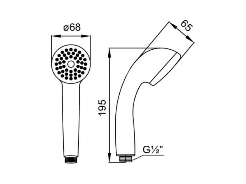 Купить Душевая лейка Milardo 1401F68M18