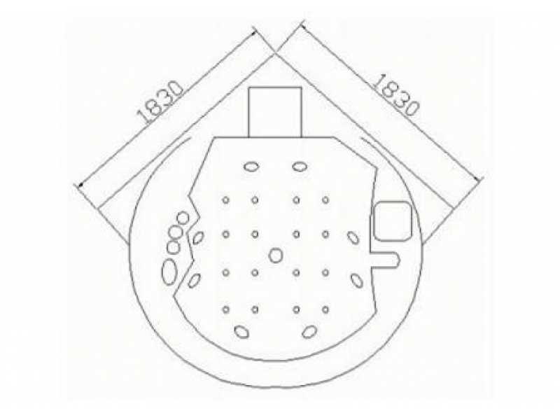 Купить Ванна гидромассажная Appollo AT-9019 II 182 х 182 см