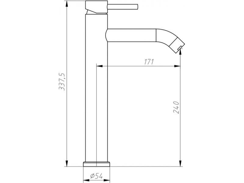 Купить Смеситель Aquanet Steel AF210-11S для раковины, сатин (242967)