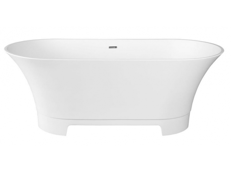 Купить Ванна из искусственного камня Aquanet Bloom Ellipse TC-S92 198953, 165 x 75 см, цвет белый матовый