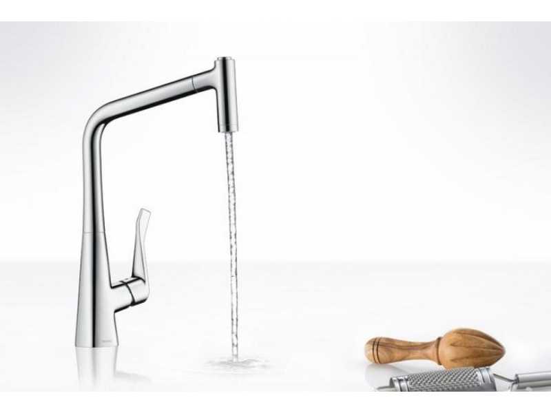 Купить Смеситель Hansgrohe Metris Select 14884000 для кухни, хром