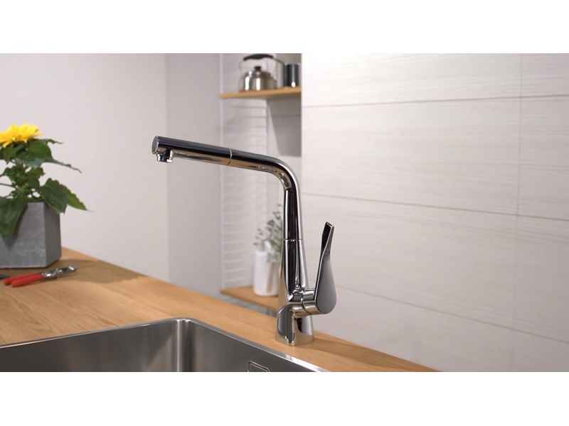 Купить Смеситель Hansgrohe Metris Select 14884000 для кухни, хром