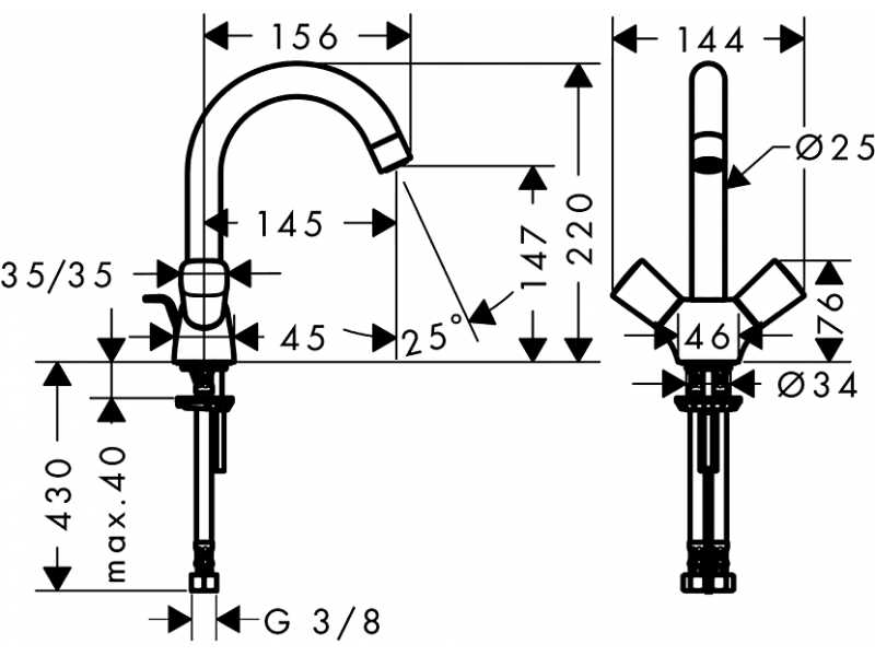 Купить Смеситель для раковины Hansgrohe Logis 71222000