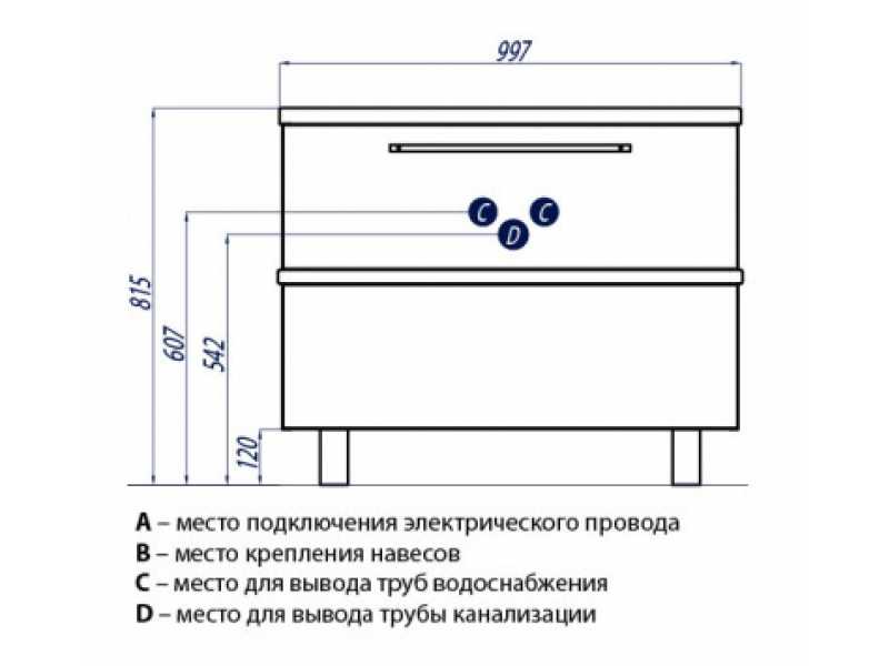 Купить Тумба под раковину Акватон Турин 100 см напольная, белый, c серебристой панелью, 1A121701TU780