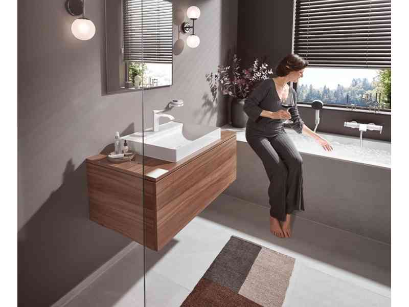 Купить Смеситель для раковины Hansgrohe Vivenis, без донного клапана, матовый белый, 75022700