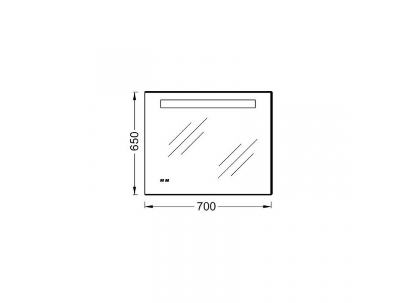 Купить Зеркало Jacob Delafon 70 см, с подсветкой, EB1159-NF