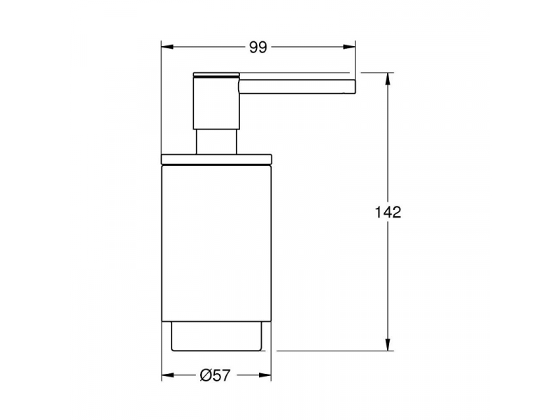 Купить Дозатор жидкого мыла Grohe Selection 41028AL0, черный графит матовый