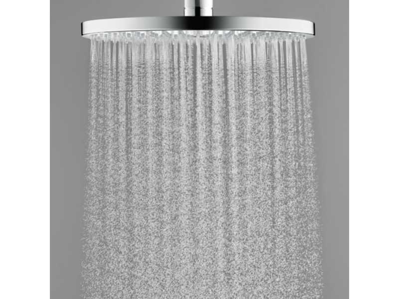 Купить Верхний душ Hansgrohe Raindance PowderRain 27607000, 24х24 см, 1 режим струи, с держателем