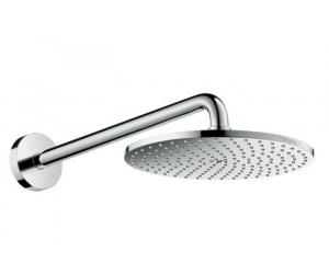 Верхний душ Hansgrohe Raindance PowderRain 27607000, 24х24 см, 1 режим струи, с держателем