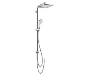 Душевой гарнитур Hansgrohe Crometta E 240 1jet Showerpipe Reno EcoSmart 27289000 9 л с верхним душем