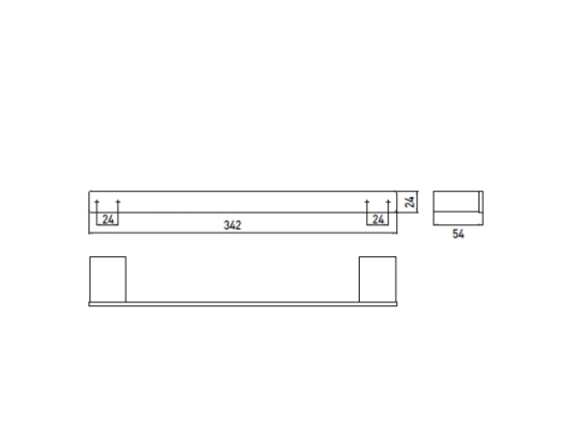 Купить Поручень для ванны Emco Loft 0570 001 30, 300 мм