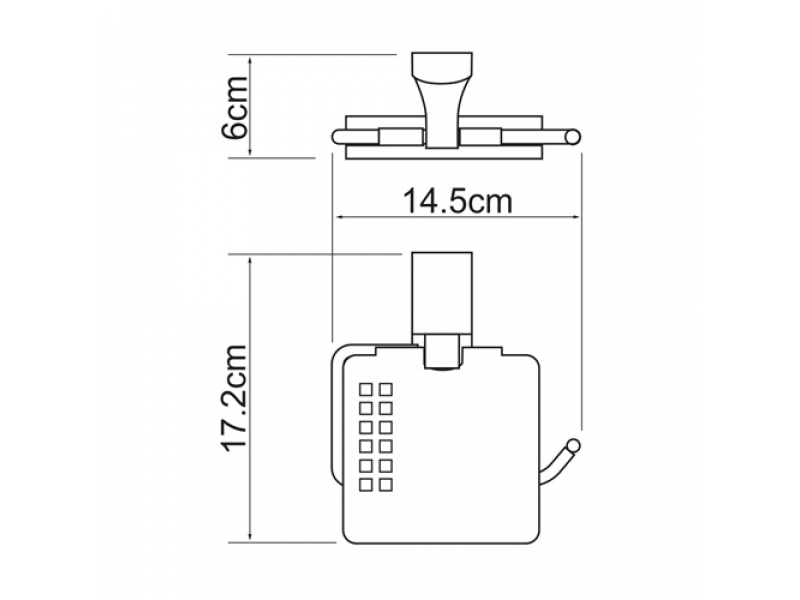 Купить Держатель для туалетной бумаги WasserKRAFT Leine 5025, с крышкой