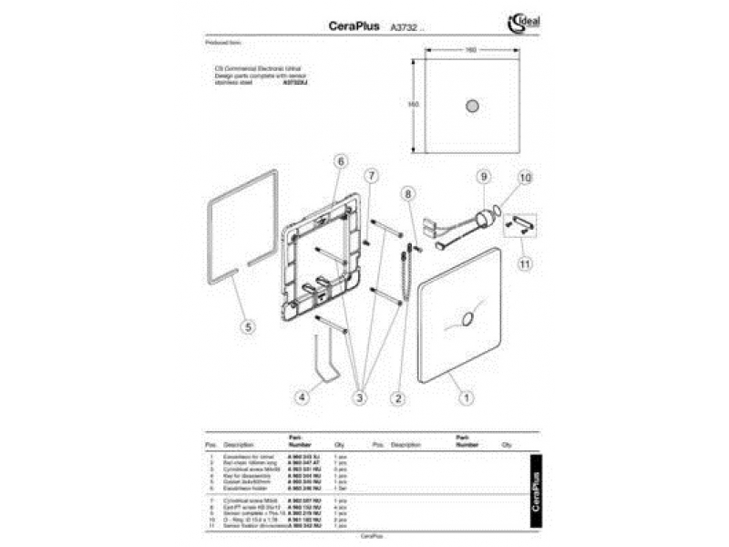 Купить Инсталляция Ideal Standard Prosys с писсуаром Connect T355101, комплект 7 в 1, E567101L1