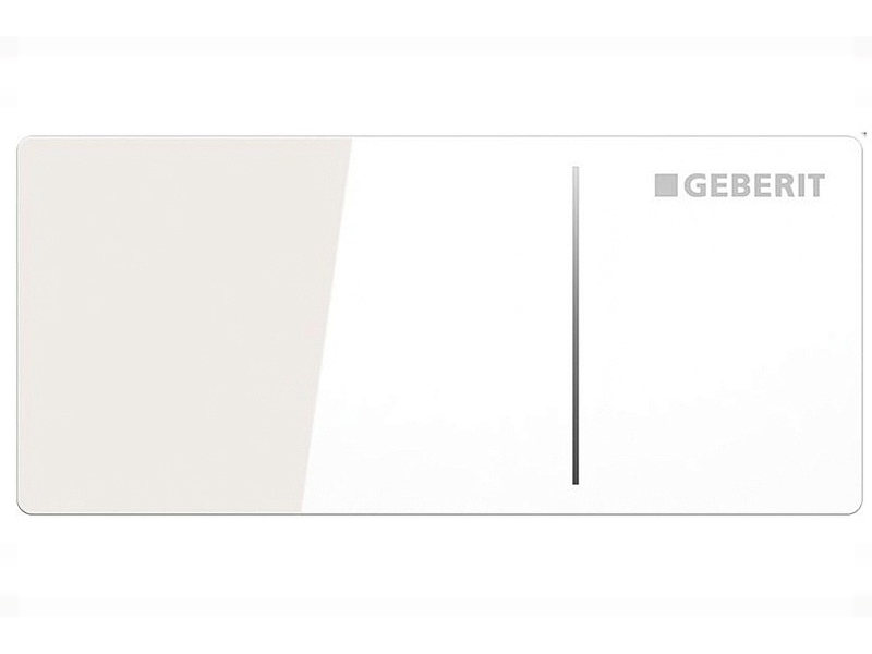 Купить Клавиша Geberit Omega Type 70 115.083.SI.1 для унитаза, двойной смыв, стекло/алюминий, цвет белый