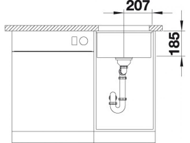 Купить Мойка Blanco Subline 375-U 523729, жасмин