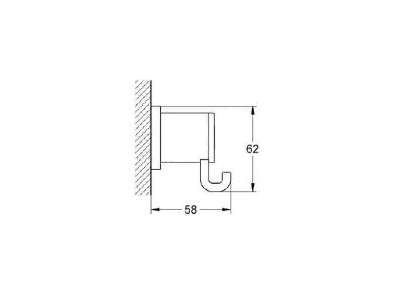 Купить Крючок Grohe Allure 40284000