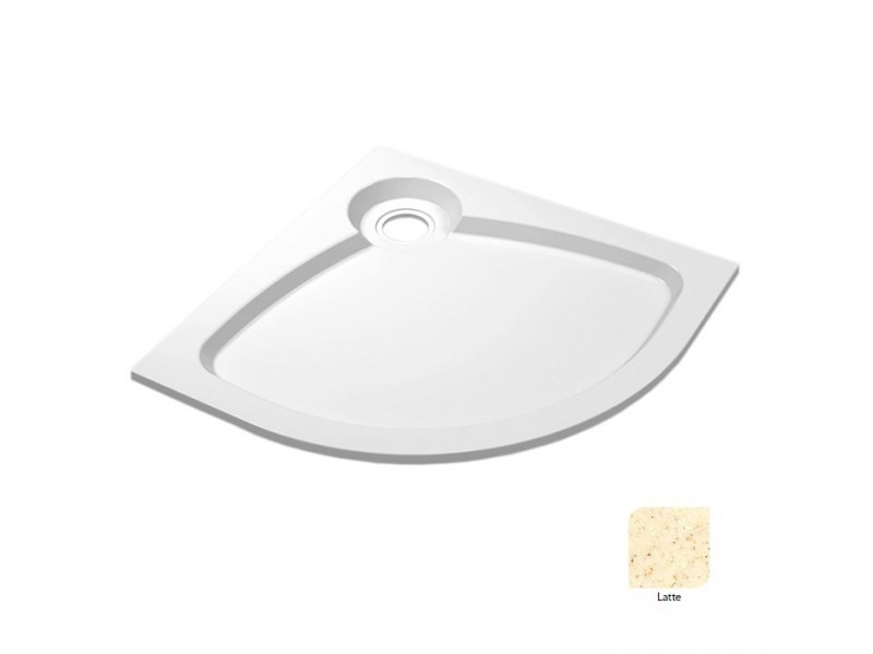 Купить Поддон душевой Cezares Tray TRAY-S-R-100-550-56-LT, 100 х 100 см, латте, из искусственного камня