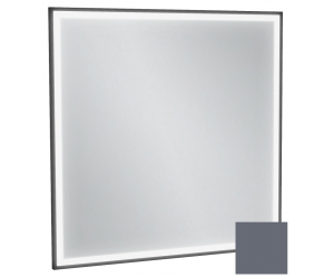 Зеркало Jacob Delafon Allure EB1435-S40, 80 х 80 см, с подсветкой, лакированная рама насыщенный серый сатин